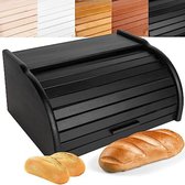 Boîte de rangement du pain – Boîte de rangement du pain – Boîte de conservation du pain frais – Zwart