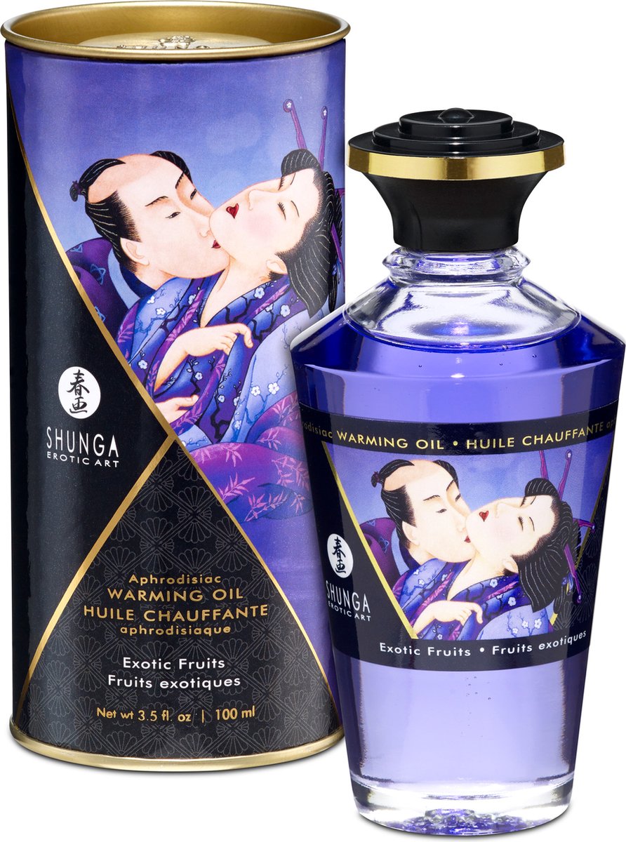 Goedkoopste Shunga - Verwarmende Olie - Om Van Het Lichaam Te Likken - Exotic Fruit