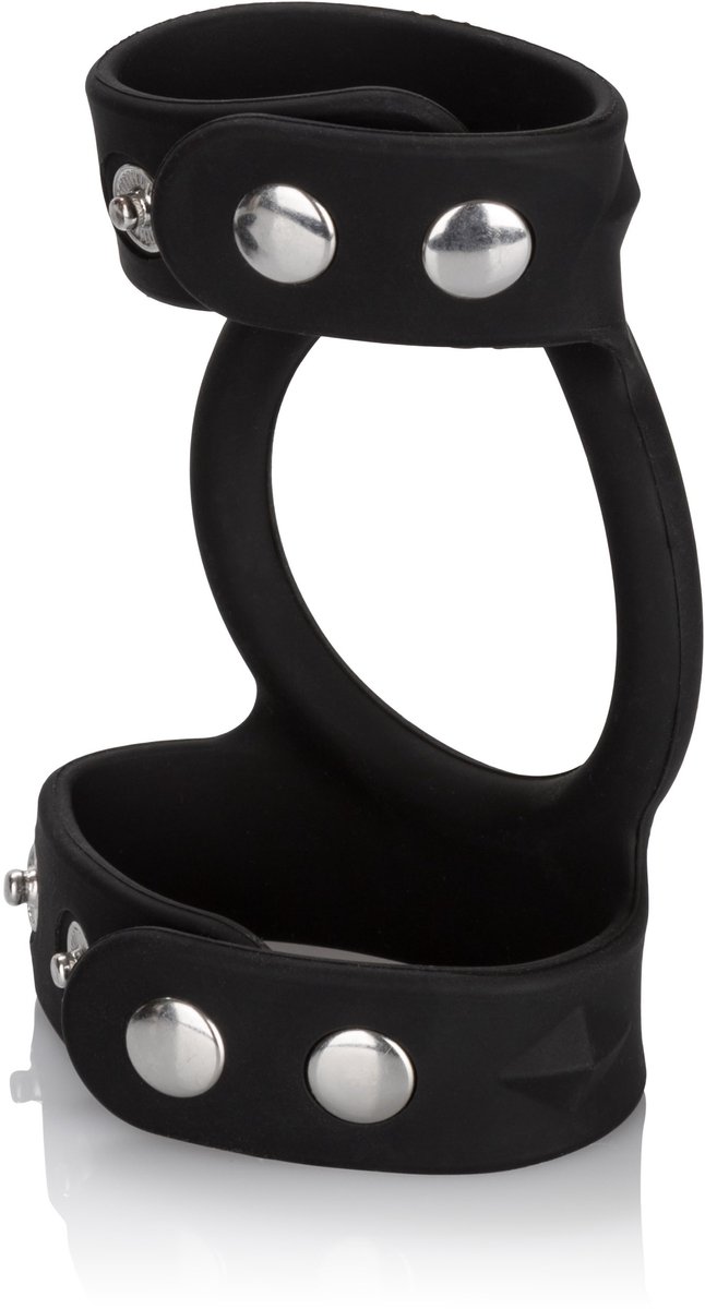 CalExotics Tri-Snap C&B Cage Cockring En Ballstretcher