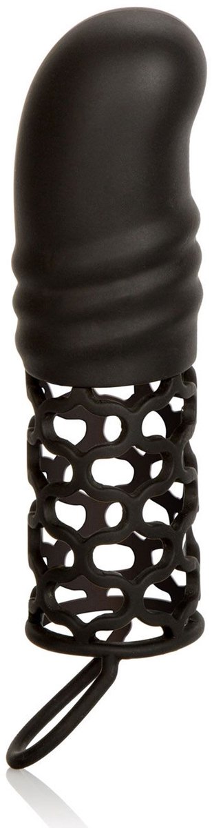 Verlengende Penissleeve met Balring - Grijs