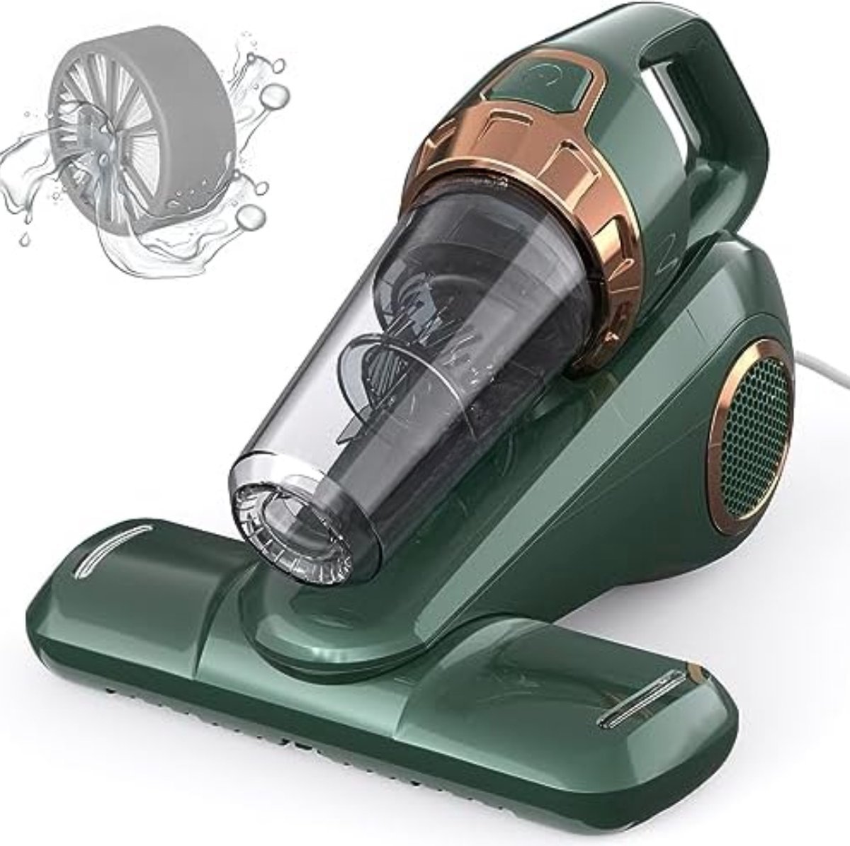 Mijten Handstofzuiger Met UV Licht Mijt Stofzuiger Met HEPA-Filtratie Matras Stofzuiger Doodt 99,9% Van Bacteriën En Stofmijten Voor Matras, Hoofdkussen, Tapijt, Bank 300W (Color : White