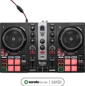 Hercules DJControl Inpulse 200 MK2 - DJ Controller - Mix met Serato DJ Lite en DJUCED - Met functies om te leren mixen en scratchen - Scheid tracks in stems om mashups te maken - 2 jogwielen, 2 x 4 pads met 4 modi (Hot Cue, Stems, FX, Sampler)