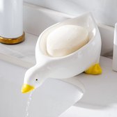 BaykaDecor - Porte-savon de Luxe Design canard - Porte-savon pour les mains - Porte-savon - Cadeau - Décoration de la maison - Accessoires de vêtements pour bébé de salle de bain - Wit