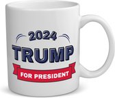Akyol - trump for president 2024 koffiemok - theemok - President - trump aanhangers - verjaardagscadeau - support - kado - 350 ML inhoud