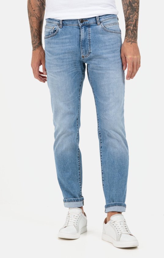 camel active Regular Fit 5-Pocket Jeans - Maat menswear-40/34 - Lichtblauw
