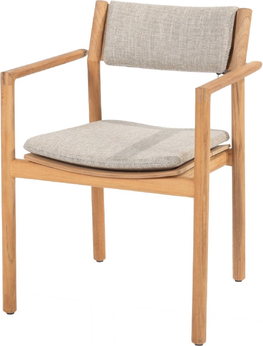 4 Seasons Outdoor Levi chaise de jardin empilable dining - teck