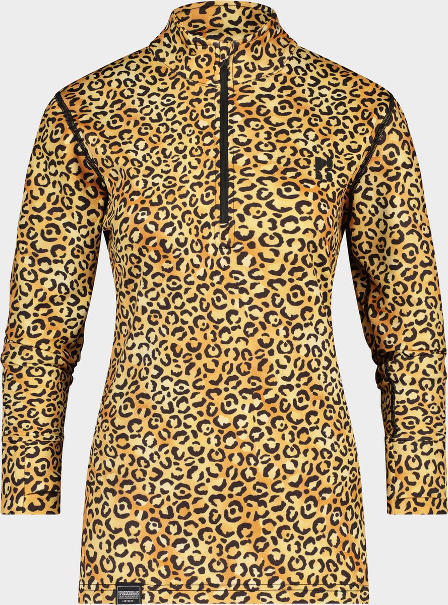 Poederbaas Animal Pully Women Panther Wintersport Wintersportkleding Pullies Bruin