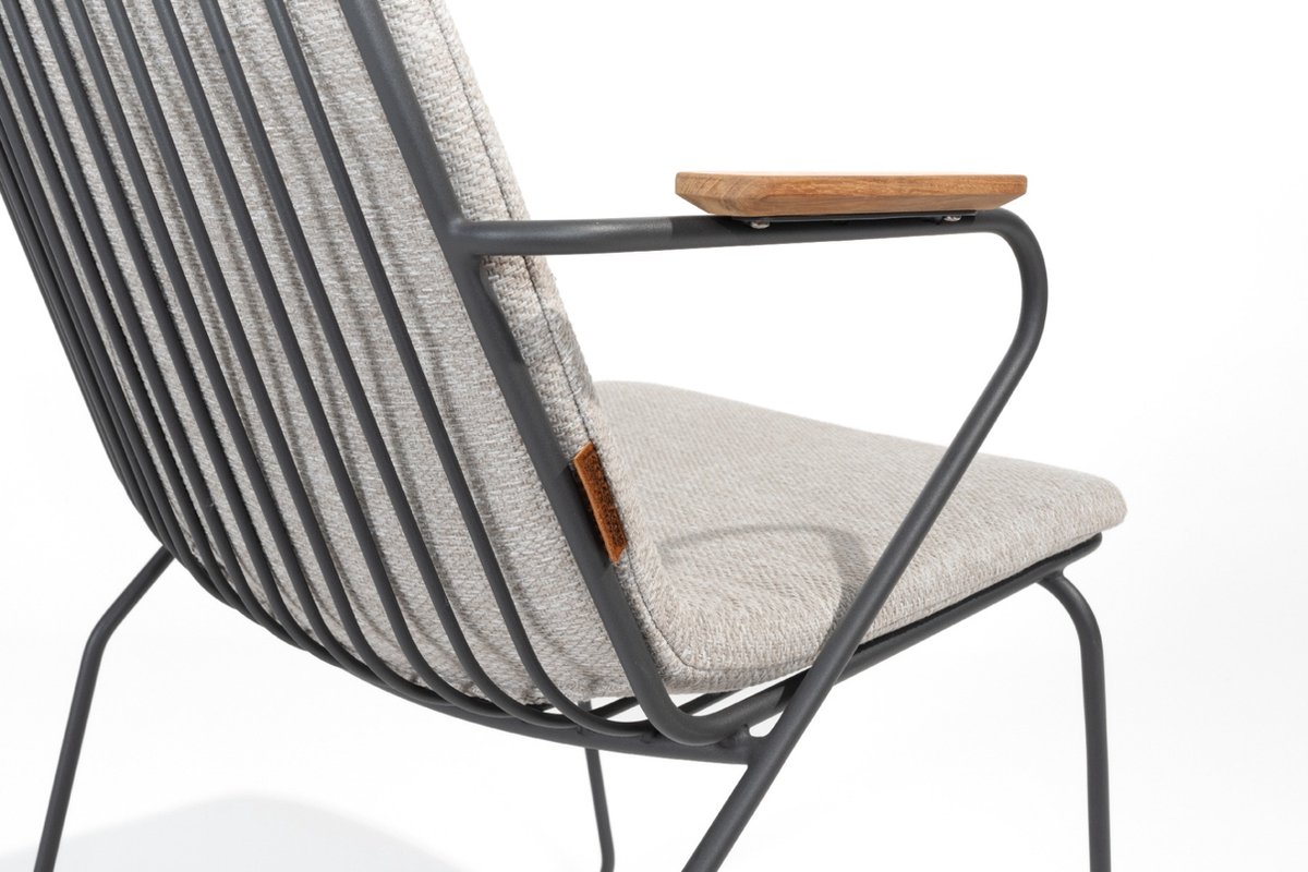4 Seasons Outdoor Veneto chaise de jardin empilable - anthracite