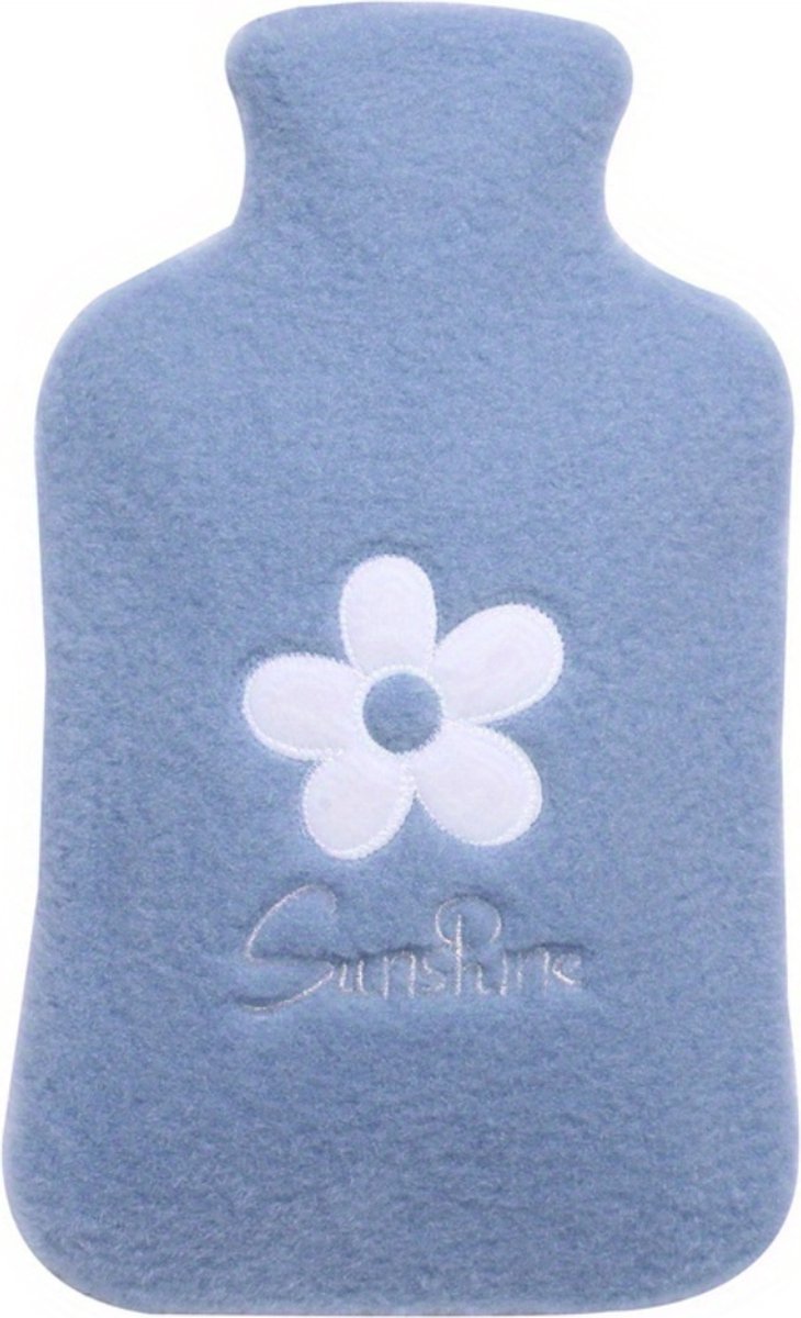 Goedkoopste Warmwaterzak - Knuffel Kruik - Warmwaterkruik - Warmtekussen - Warmtekruik - Bag - 2000ML - Blauw