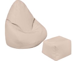 Zitzak - Hoge Rug Kinder Zitzakken - kinderzetel - Zitzak Kind Speelkamer - Duurzaam Gaming Zitzak Stoel met voetenbankje - Binnen & Buiten Zitzak Lounge