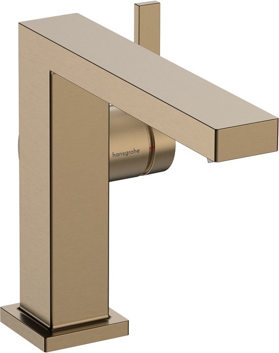 hansgrohe Tecturis S - Wastafelkraan zonder afvoer, energiebesparend ( CoolStart), Wastafelmengkraan met uitloop hoogte 80 mm, Badkamerkraan waterbesparend (EcoSmart ), chroom, 73301000