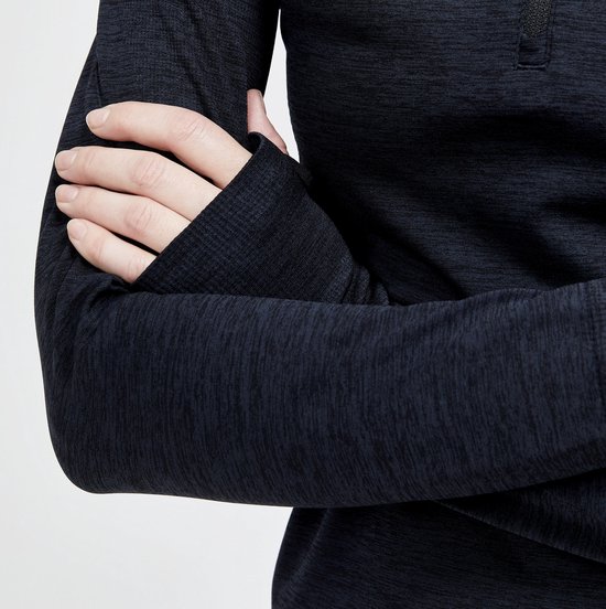 CRAFT CORE DRY ACTIVE COMFORT HZ W Dames Thermoshirt - Zwart — afbeelding 4