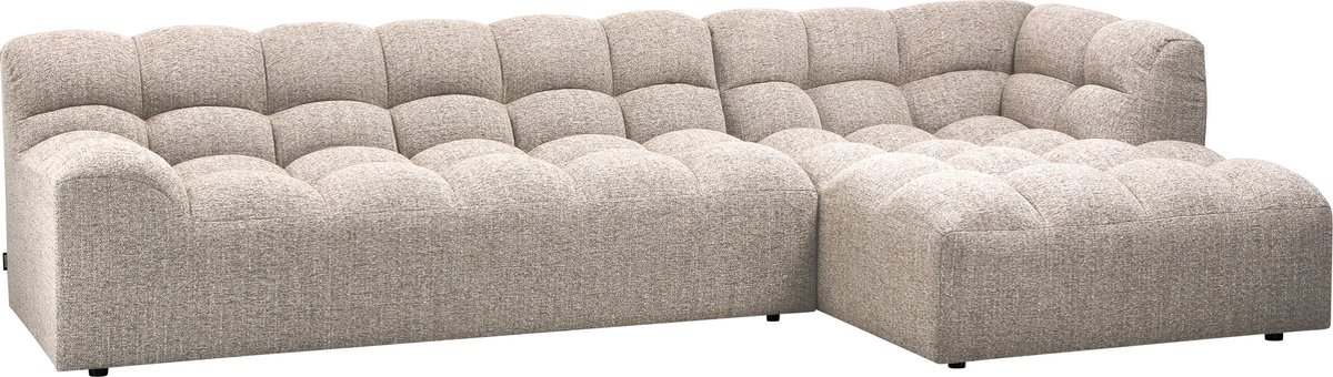 WOOOD Allure Chaise Longue Bank Rechts - Stof - Naturel - 79x324x165 Naturel Melange