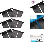 vidaXL Solarzwembadverwarming - Paneel 80 x 620 cm - 12 panelen - Zwembadfilterpomp