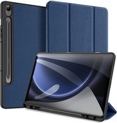 Dux Ducis Tablet Hoes Geschikt voor Samsung Galaxy Tab S9 FE - Dux Ducis Domo Bookcase - Donkerblauw