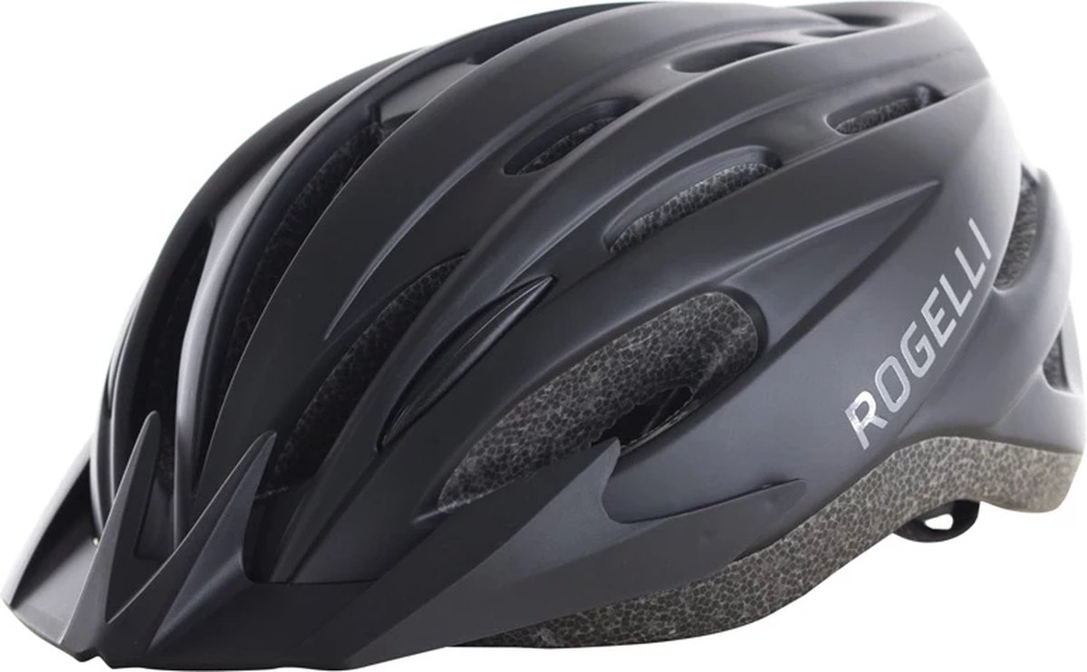 Rogelli Ferox II Fietshelm - Sporthelm - Helm Volwassenen - Zwart - Maat L/XL - 58-62 cm