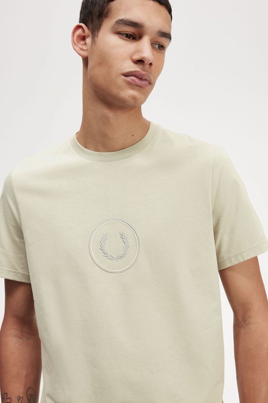 Fred Perry Circle Branding T-Shirt - Groen - S