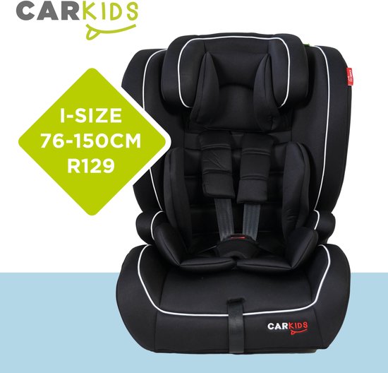 Carkids I-Size Autostoeltje Luca 76-150cm Zwart/Wit van CARKIDS. — afbeelding 3