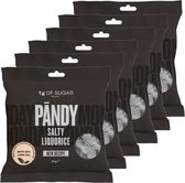 Pandy | Candy | Salty Liquorice| 6 Stuks | 6 x 50 gram