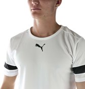 Puma TeamRISE Sportshirt - Maat M  - Mannen - Wit - Zwart