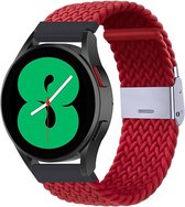By Qubix Braided nylon bandje - Rood - Xiaomi Mi Watch - Xiaomi Watch S1 - S1 Pro - S1 Active - Watch S2