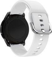 By Qubix Siliconen sportband - Wit - Xiaomi Mi Watch - Xiaomi Watch S1 - S1 Pro - S1 Active - Watch S2
