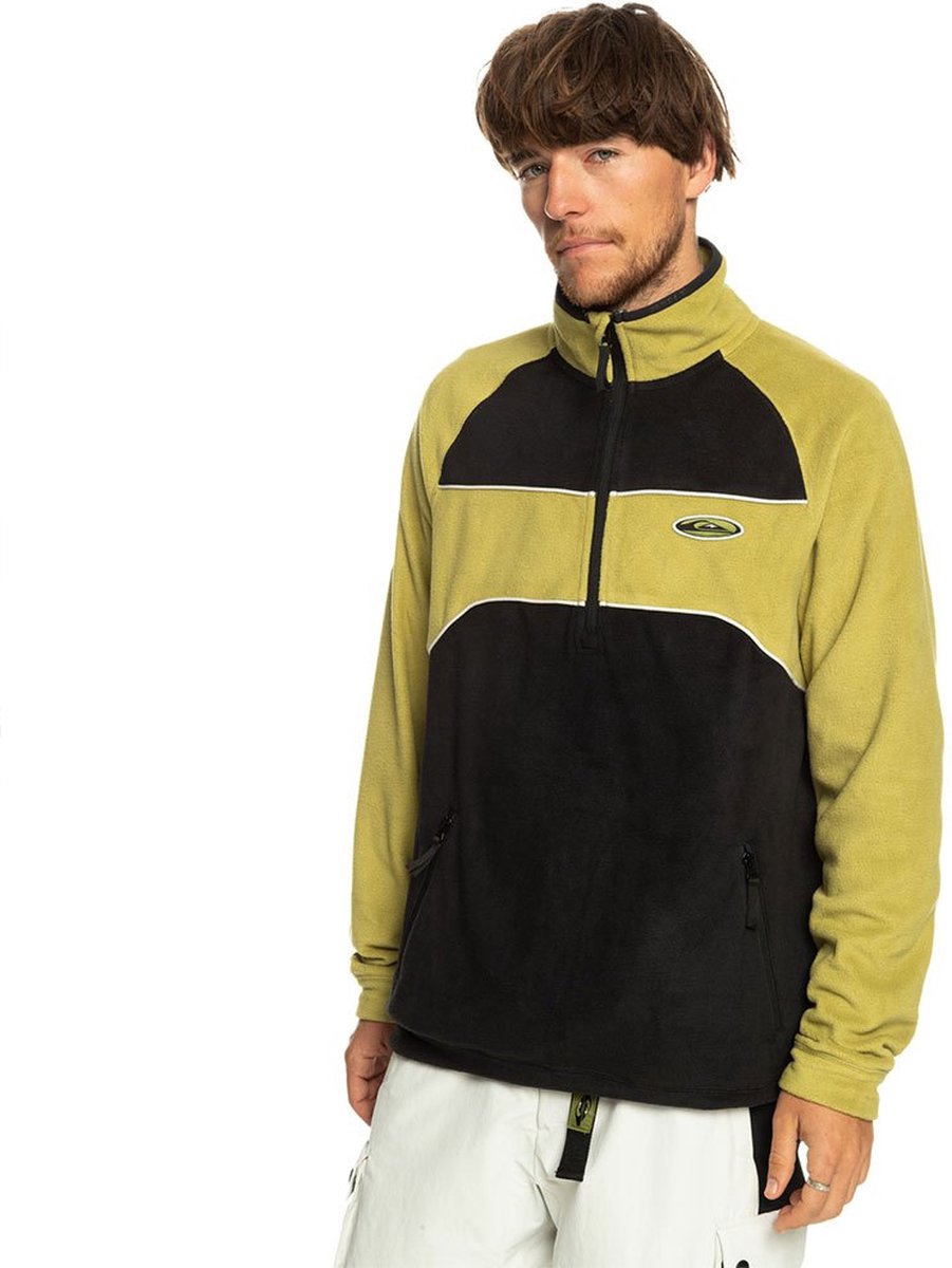 Quiksilver Powder Chaser Fleece Met Halve Rits Man Zwart