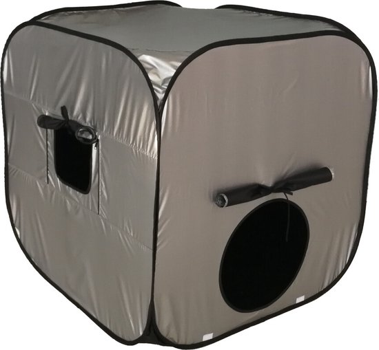 Foto: Sem pop up sensorische donkere tent zilver 100cm x 100cm autism adhd kinderen