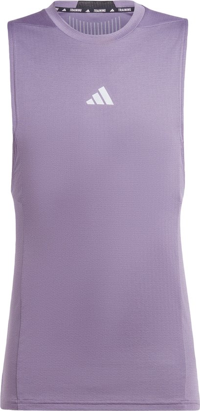 adidas Performance Designed for Training Workout HEAT.RDY Tanktop - Heren - Paars- 2XL