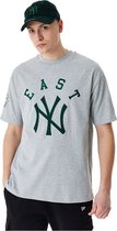 New Era New York Yankees Mlb Team Patch T-shirt Met Korte Mouwen Grijs L Man