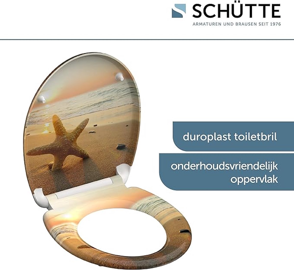 Goedkoopste closing mechanism I High quality - toiletdeksel met snelsluiting voor eenvoudige reiniging, Duroplast wc-deksel