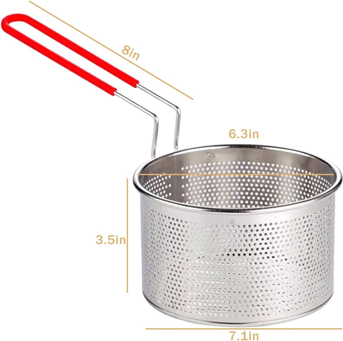 roestvrij staal pastamand mesh spinnenzeef scheplepel draad skimmer ...