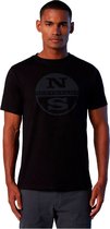 North Sails Graphic T-shirt Met Korte Mouwen Zwart M Man