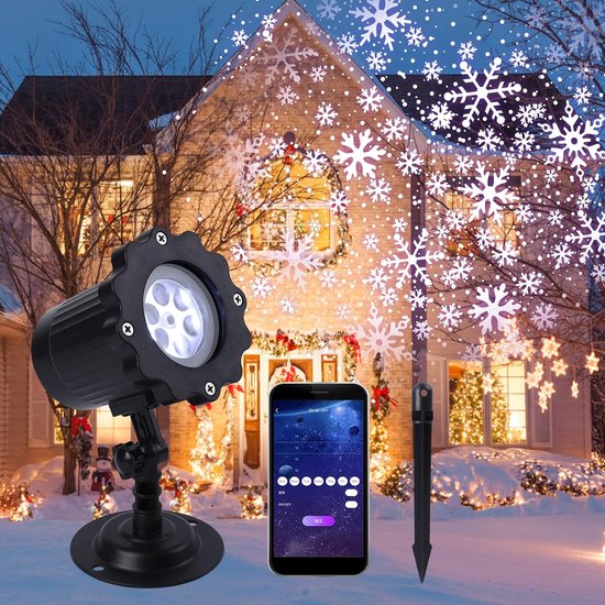 DiverseGoods LED-projector voor Kerstmis - Smart Kerstverlichting met App-besturing