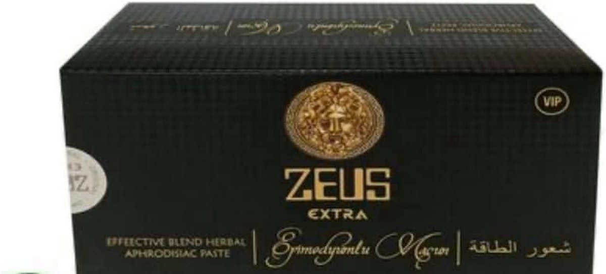 ZEUS Extra VIP - Royal Honey vip 12 Sachets - Miel à la pâte d'herbes  12x15gr sachets