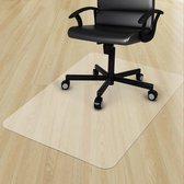 Coussin de chaise de bureau pour sols durs 90 x 120 cm, tapis de protection de sol transparent pour chaise de bureau, coussin de chaise, résistant aux rayures pour stratifié, parquet