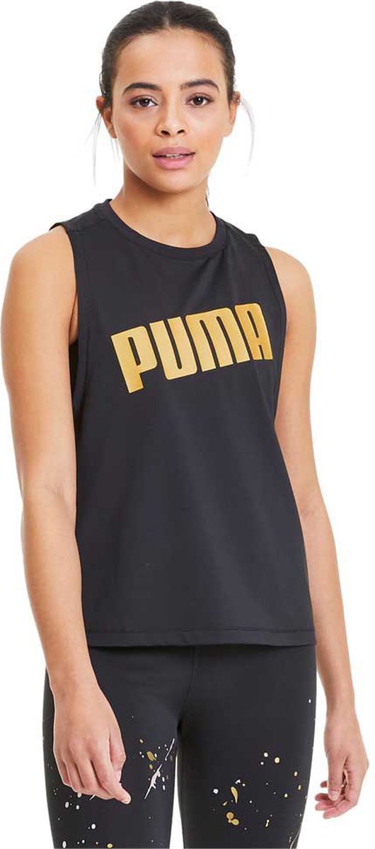 Puma Metal Splash Adjustable Mouwloos T-shirt Vrouw Zwart