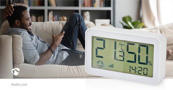 SmartLife Klimaatsensor Zigbee 3.0 - Batterij Gevoed - Android™ / IOS – Nedis Shop