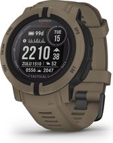 Garmin Instinct 2 Solar - Sporthorloge met GPS - Smartwatch voor heren - Zon Oplaadbaar - 45mm - Tactical Edition Coyote Tan