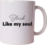 Gourmetfood - Mug 32 cl - Black like my soul