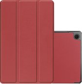 Hoesje Geschikt voor Samsung Galaxy Tab A9 Hoesje Case Hard Cover Hoes Book Case - Donkerrood