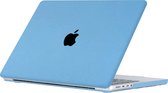 Lunso - Geschikt voor MacBook Air 15 inch (2023) - cover hoes - Sand Light Blue - Vereist model A2941