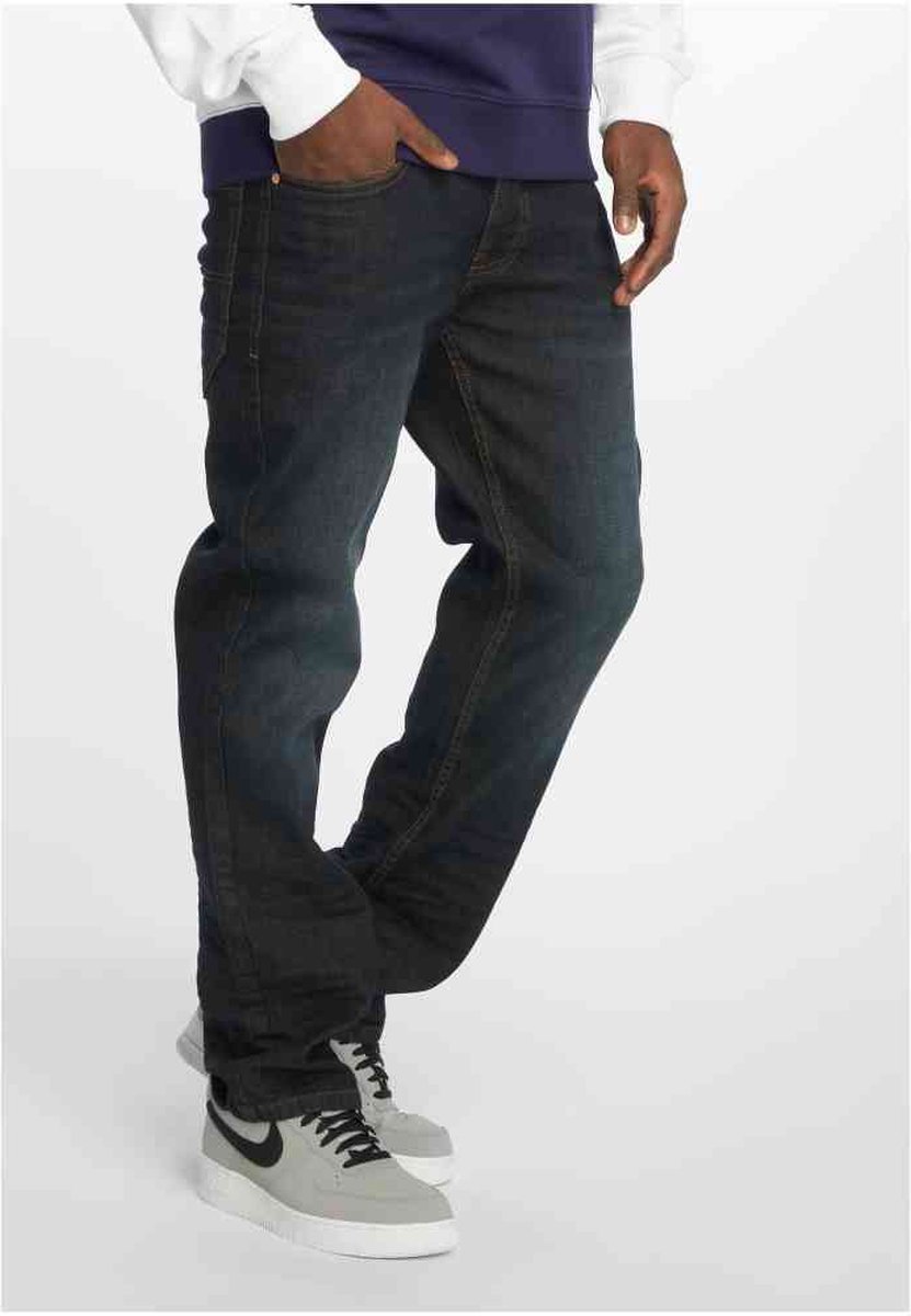 Rocawear - UE Relax Fit Jeans DK Broek rechte pijpen - 40/34 inch - Blauw