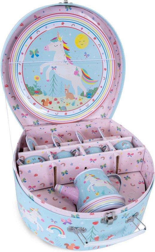 Floss & Rock Tinnen Theeservies Rainbow Fairy - 11-delig - Met muziek van FLO — afbeelding 2
