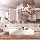 Fotobehangkoning - Behang - Vliesbehang - Fotobehang - Garden of Future - Tuin van de Toekomst 3D - 200 x 140 cm