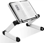 Fedec Boekstandaard - Verstelbaar - Salontafelboek - Aluminium - Zwart - 30 x 40 x 36 cm