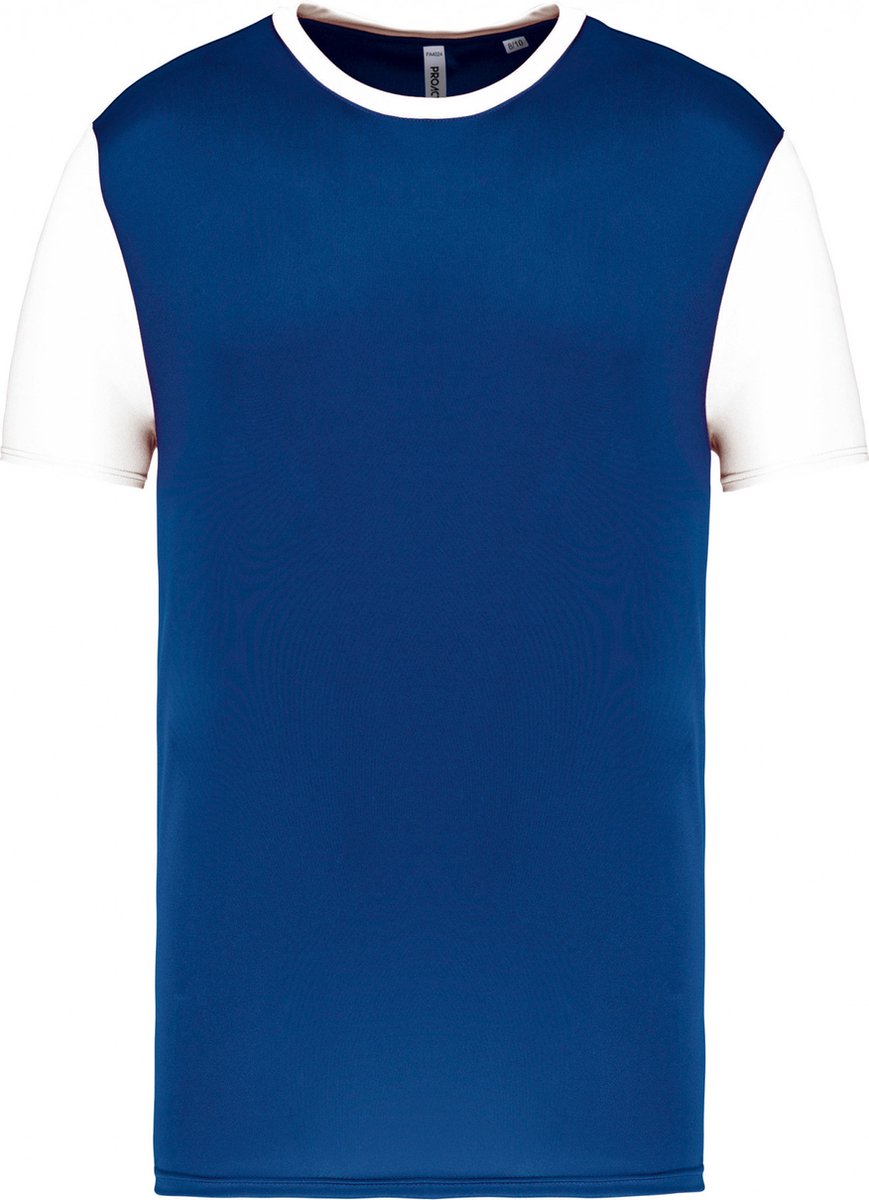 SportSportshirt Kind 12/14 years (12/14 ans) Proact Ronde hals Korte mouw Dark Royal Blue / White 100% Polyester