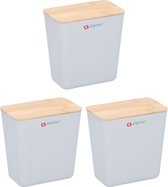 alpina Set de 3 boîtes de Bidons alimentaires - Boîtes pour aliments frais 1L - Bidons alimentaires en plastique