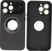 iPhone 15 Pro Max Hoesje - Prime Magsafe Case met Camera Beschermer - Zwart