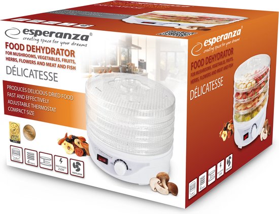 Esperanza - EKD003 - Voedseldroger - Doorzichtig - Voor Vlees & Groente - Esperanza